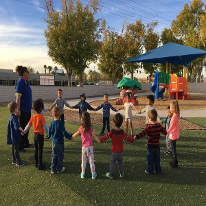 Children Outside in a Circle