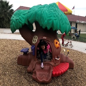 Playing Outside On Playground