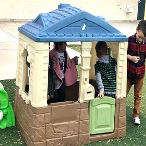 Children Playing In The Clubhouse