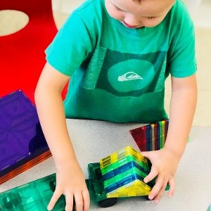 Child Playing With Blocks