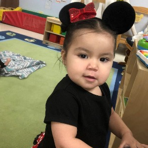 Little Girl in Mickey Ears
