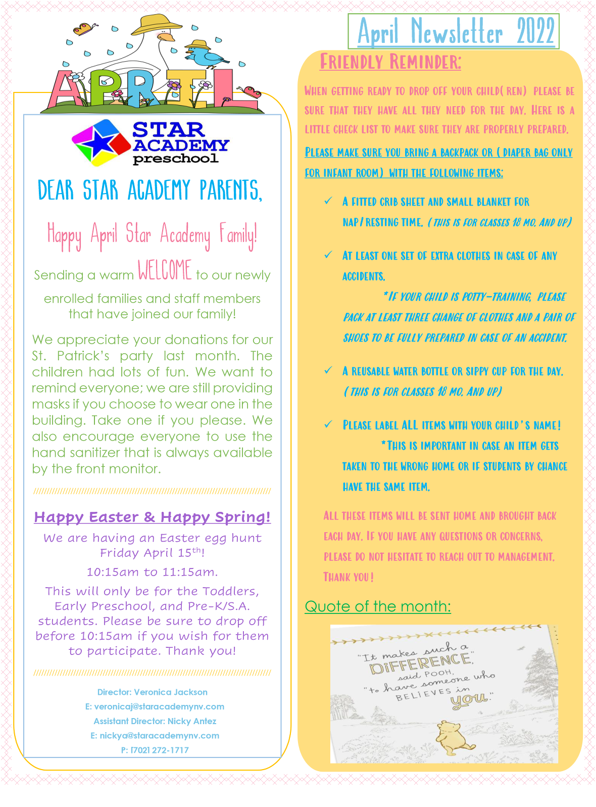 April 2022 Newsletter