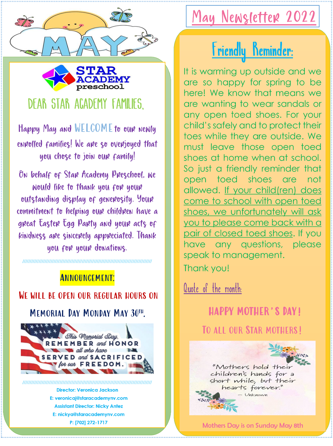 May 2022 Newsletter