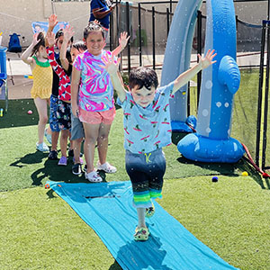 Children Enjoying the Water Activities