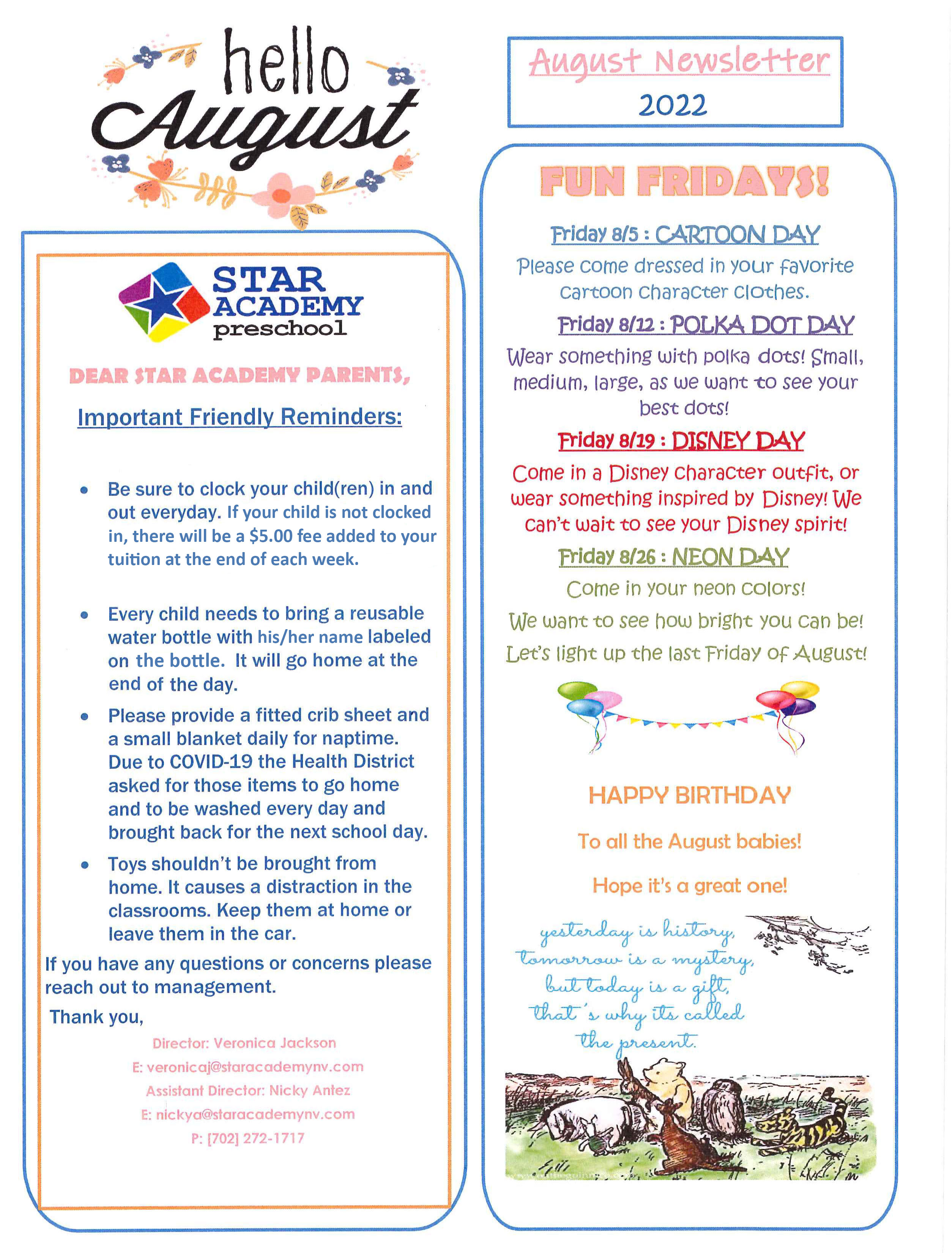 aug newsletter