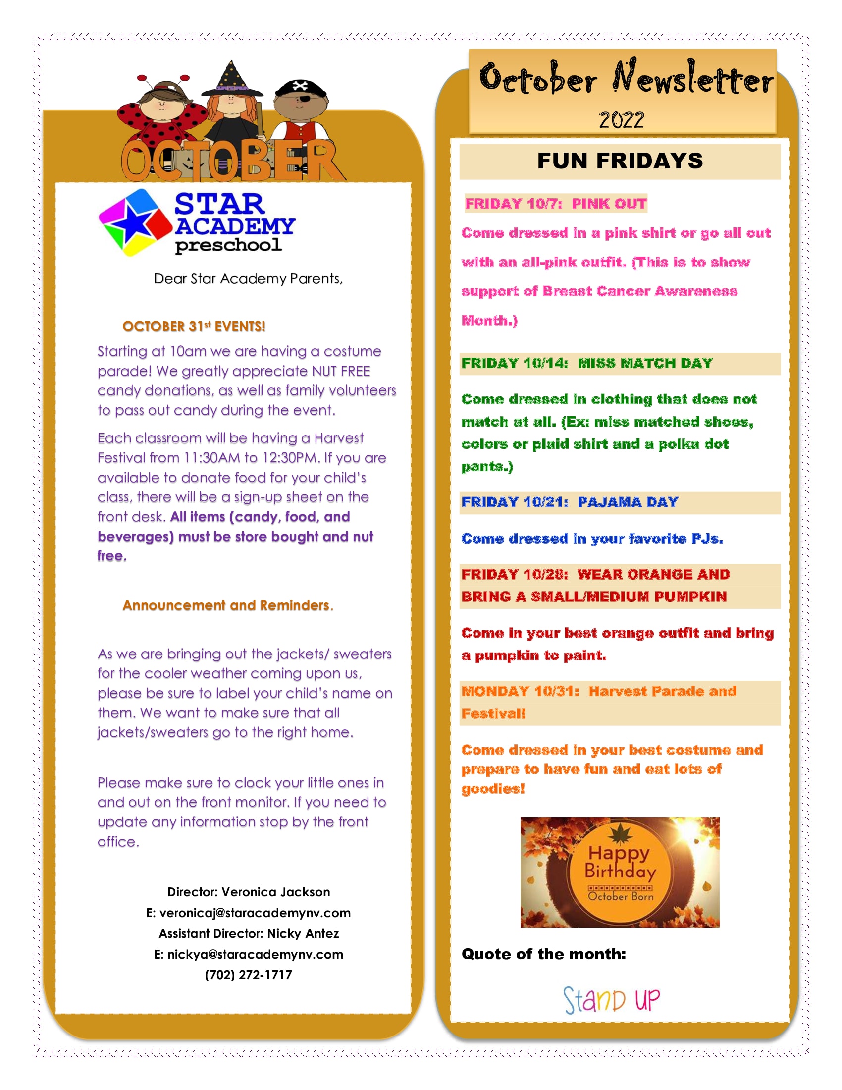 October 2022 Newsletter