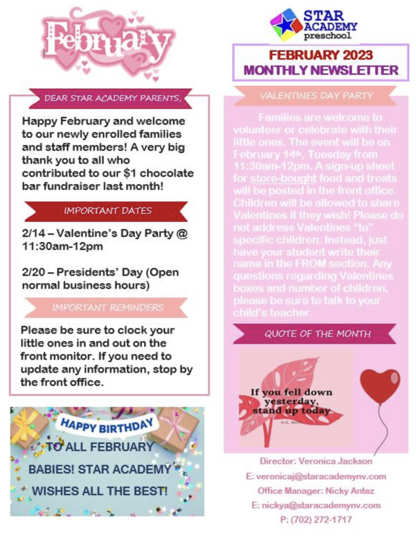 feb. Newsletter
